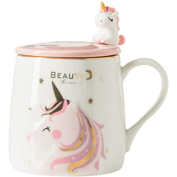Ceramic Coffee Mug Cup Lid with Spoon Cute Christmas gift Whale 16oz 